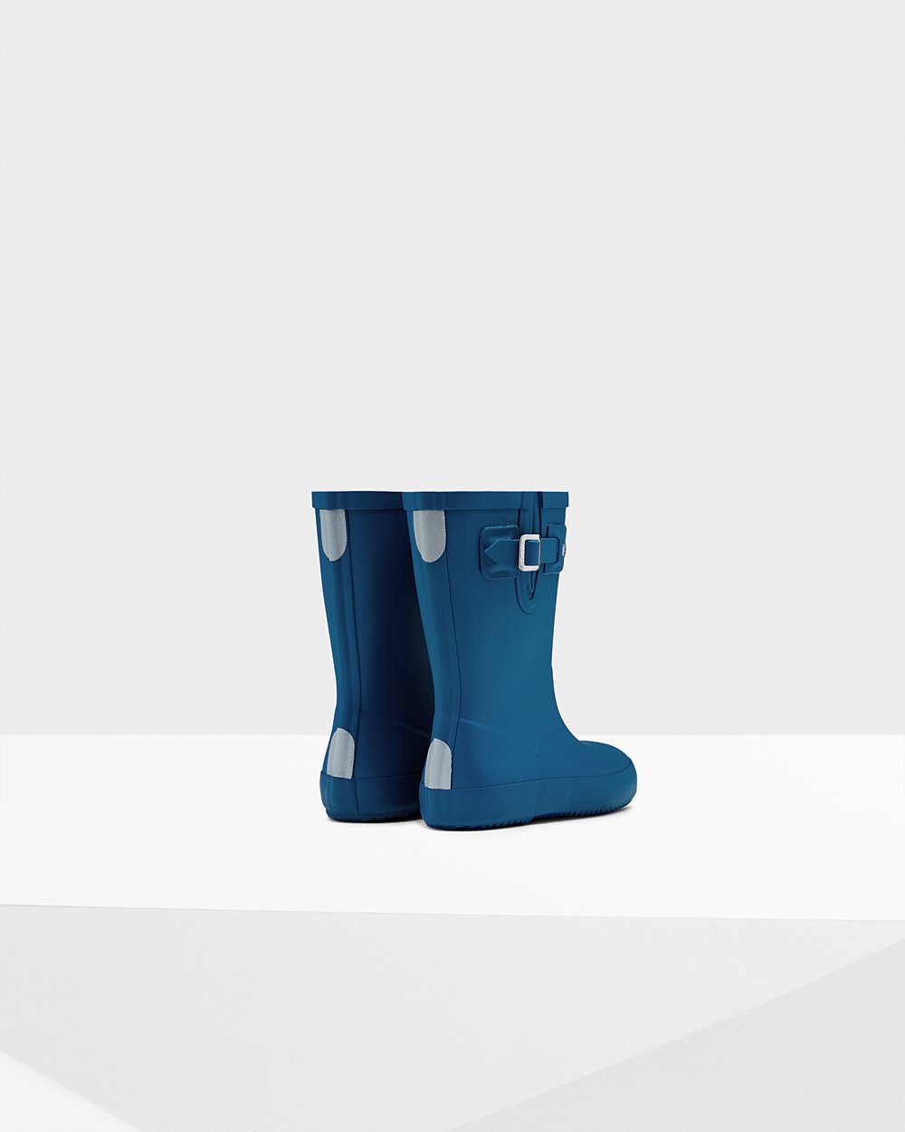 Botas de Lluvia Hunter Niños - Original First Flat Sole - Azules - WTZXRCB-41